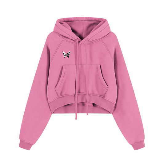"Butterflies" cropped hoodie